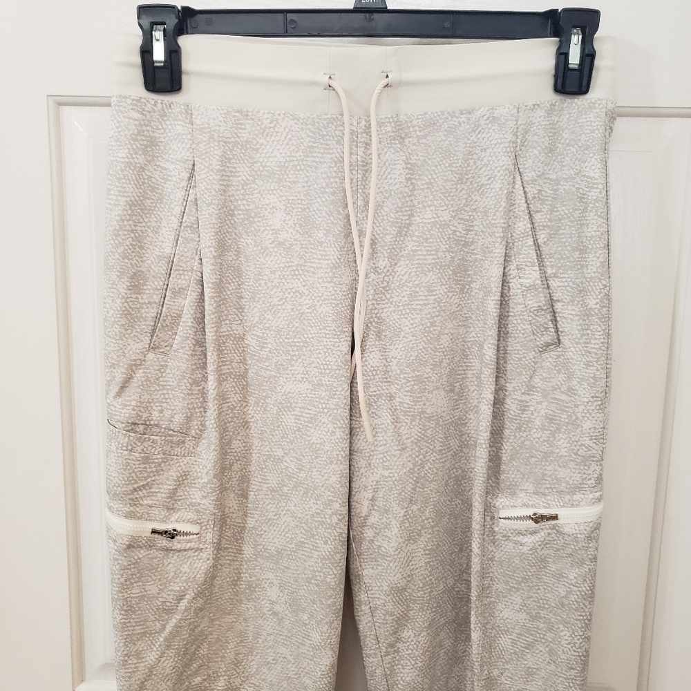Athleta Cream With Sage Jogger Pants - Picture 2 of 9